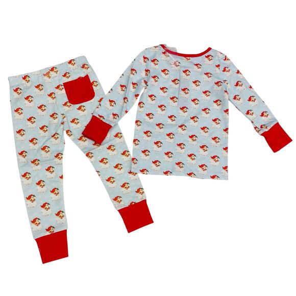 NWT Swoon Baby Size 10 Santa Baby 2pc Butterknit Blue Pocket PJ Set - Picture 2 of 4
